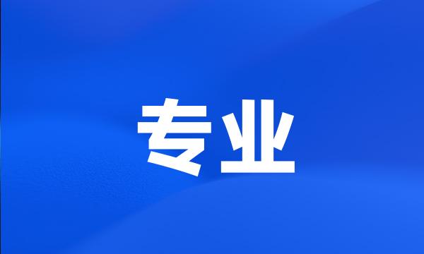 专业