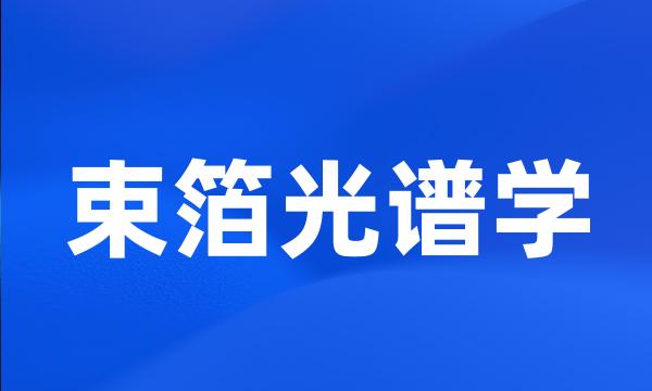 束箔光谱学