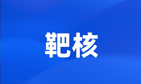 靶核