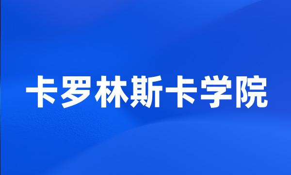 卡罗林斯卡学院