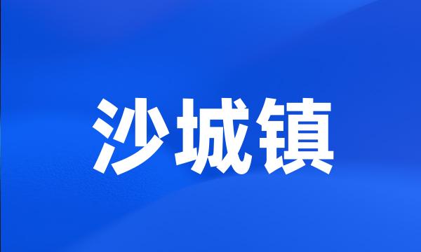 沙城镇