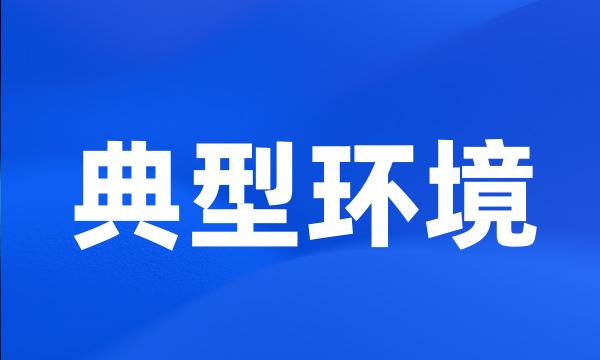 典型环境