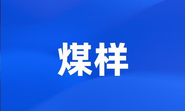 煤样