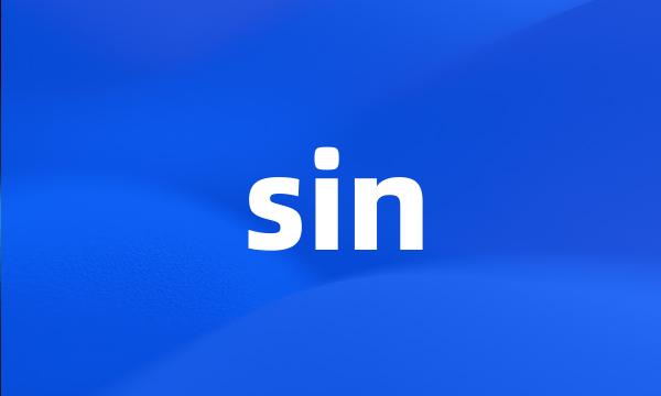 sin