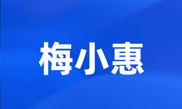 梅小惠