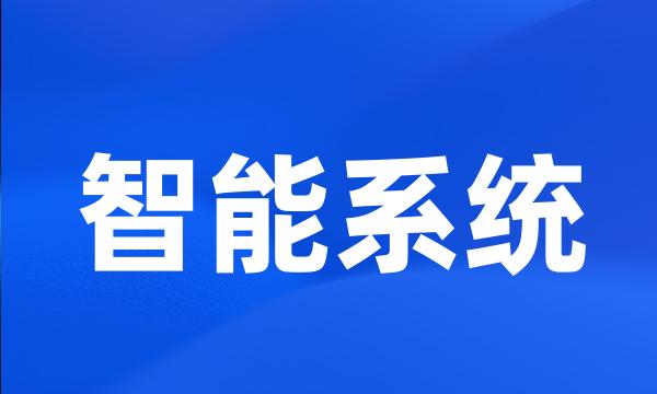 智能系统