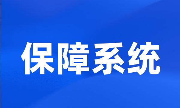 保障系统