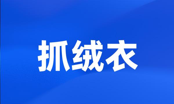 抓绒衣