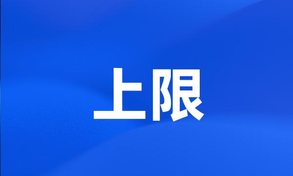 上限