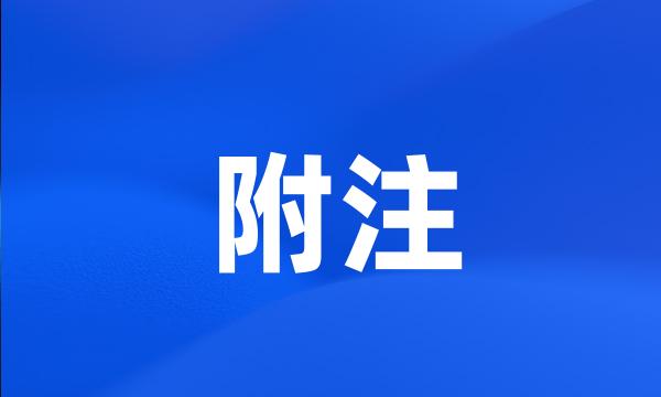 附注