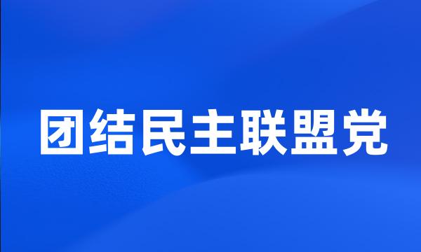 团结民主联盟党