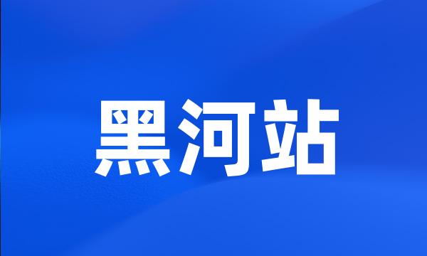 黑河站