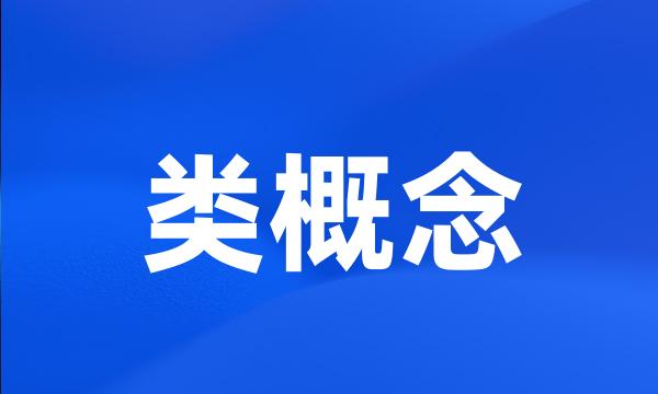 类概念