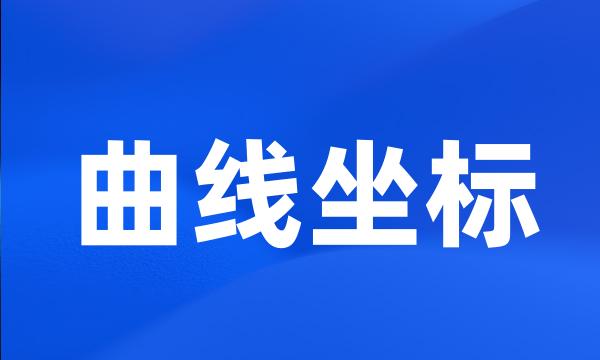 曲线坐标