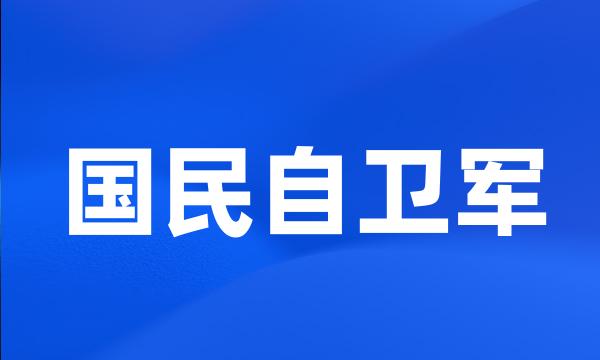 国民自卫军