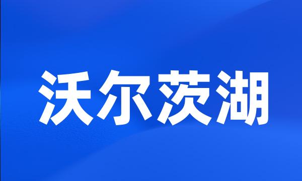 沃尔茨湖