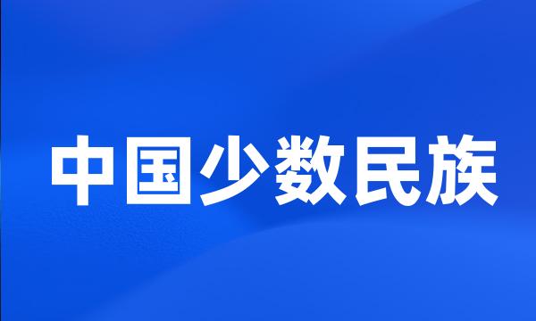 中国少数民族