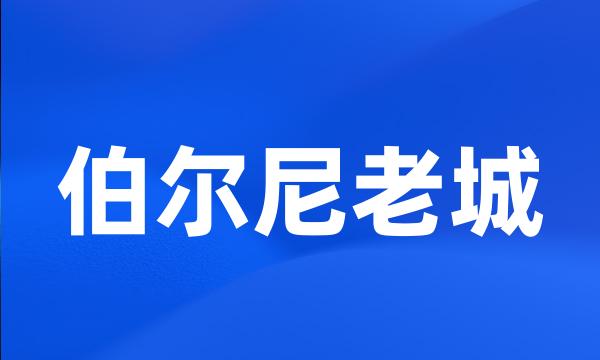 伯尔尼老城