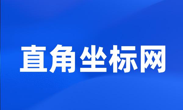 直角坐标网