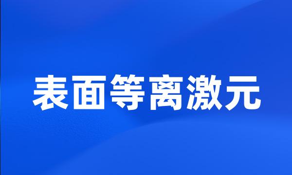 表面等离激元