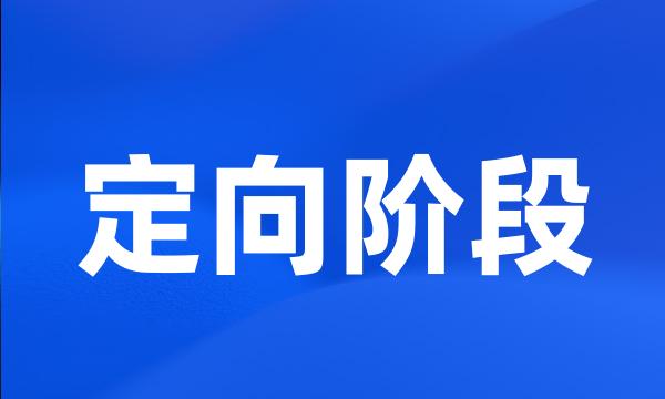 定向阶段