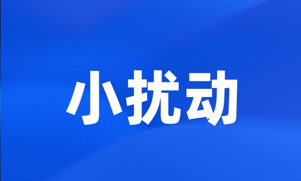 小扰动