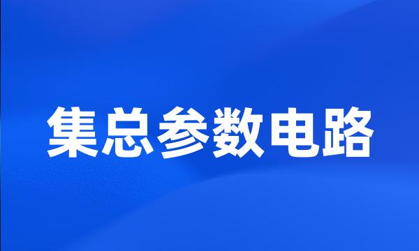 集总参数电路