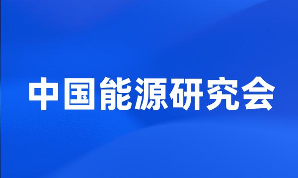 中国能源研究会