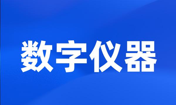 数字仪器