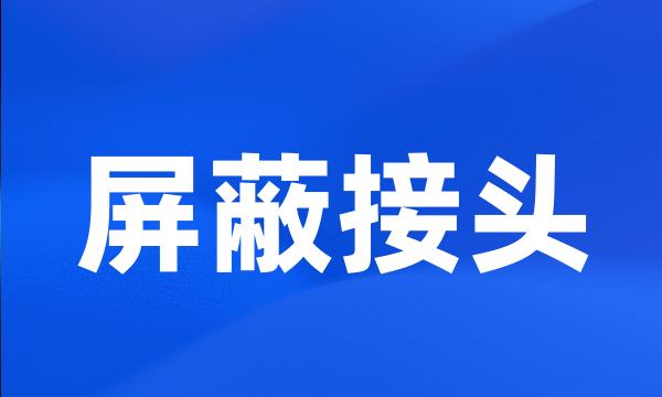 屏蔽接头