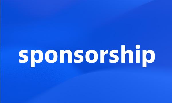 sponsorship