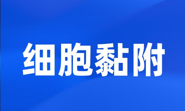 细胞黏附