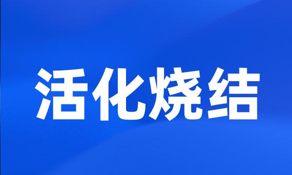 活化烧结