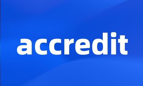 accredit