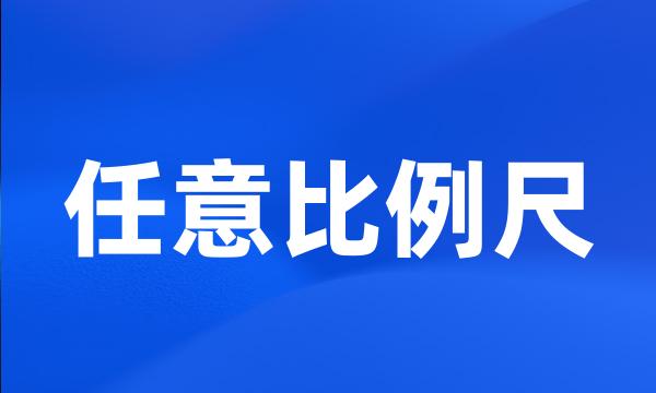 任意比例尺