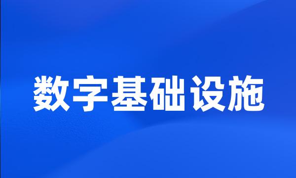 数字基础设施